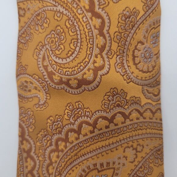 W.H. Belk Embroidered Tie Gold OS - Picture 6 of 6